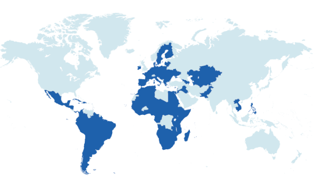 worldwide map